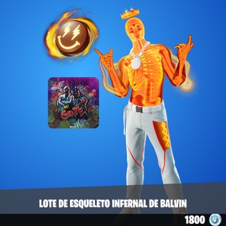 Lote de Esqueleto infernal de Balvin